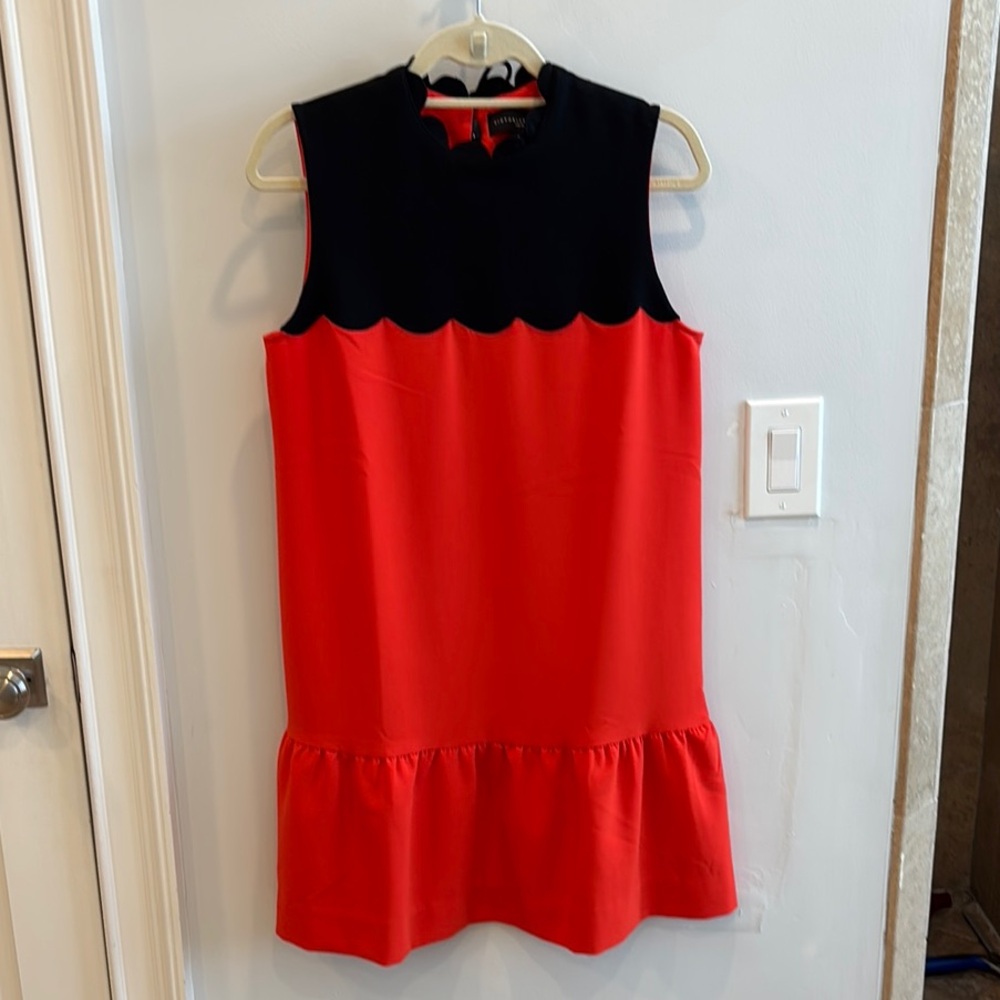 Victoria Beckham for Target Red and Black Dress - Size M